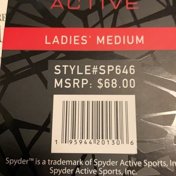 Spyder active compression leggings in grays - Picture 10 of 10